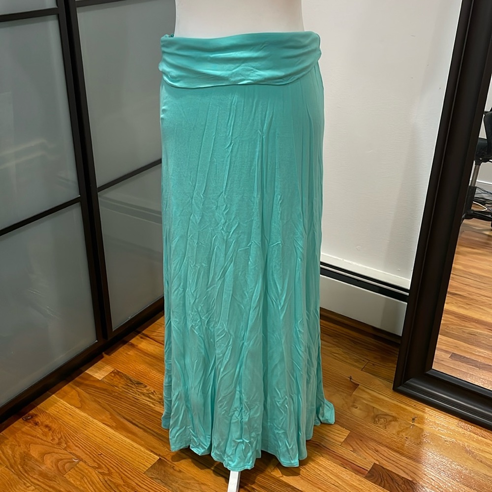 Maxi Teal/ Mint Stretchy Skirt